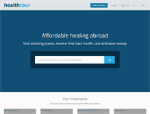 Tablet Screenshot of healthtour.com